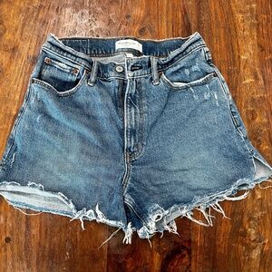 Abercrombie & Fitch Curve Love The 4" Mom Short High Rise Size 6